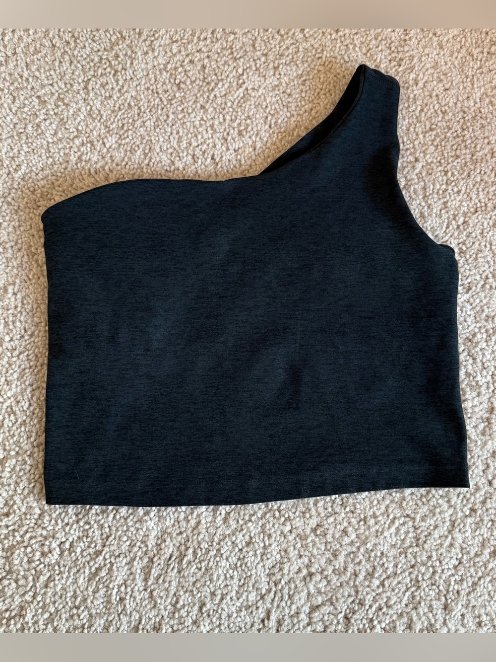 Beyond Yoga Bold Shoulder Asymmetric Tank Top Darkest Night Size XS
